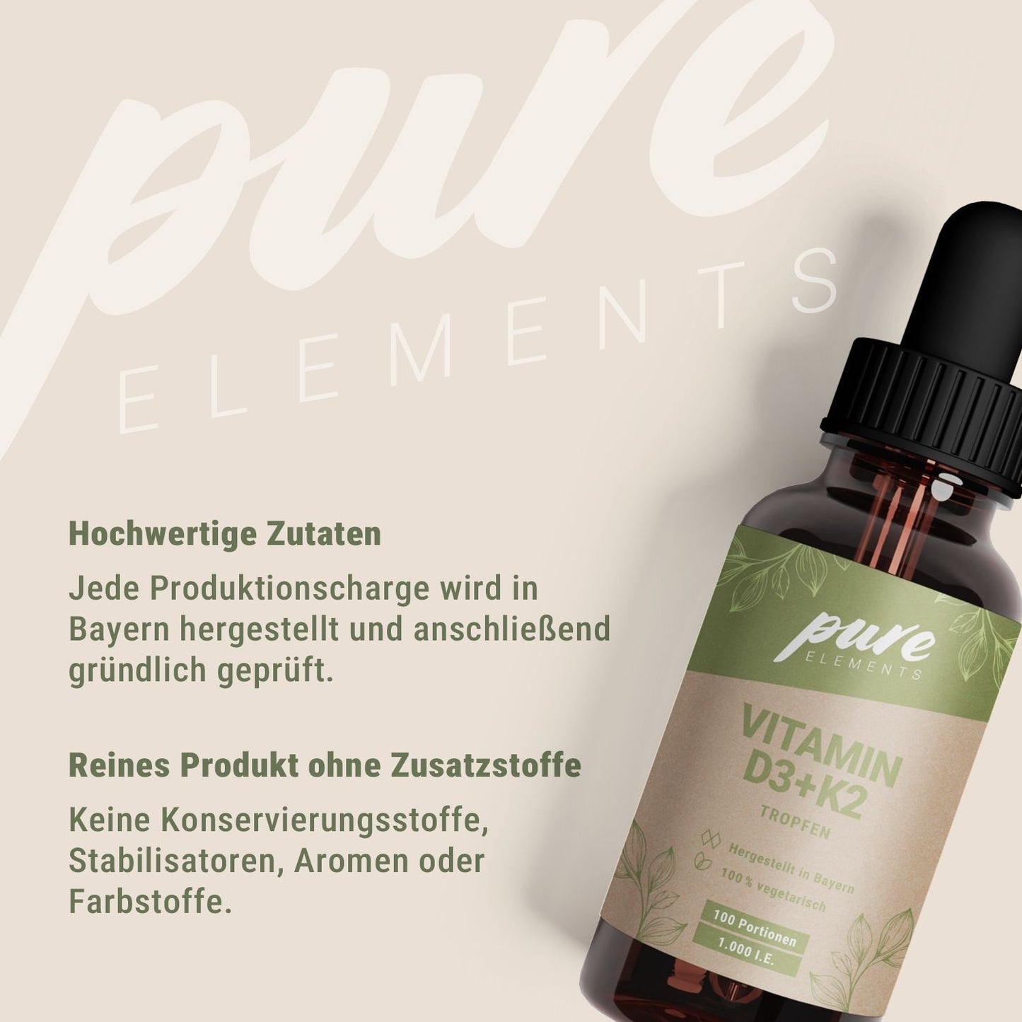 Premium Vitamin D3+K2 Tropfen: Ihr Winterbegleiter für starke Abwehrkräfte